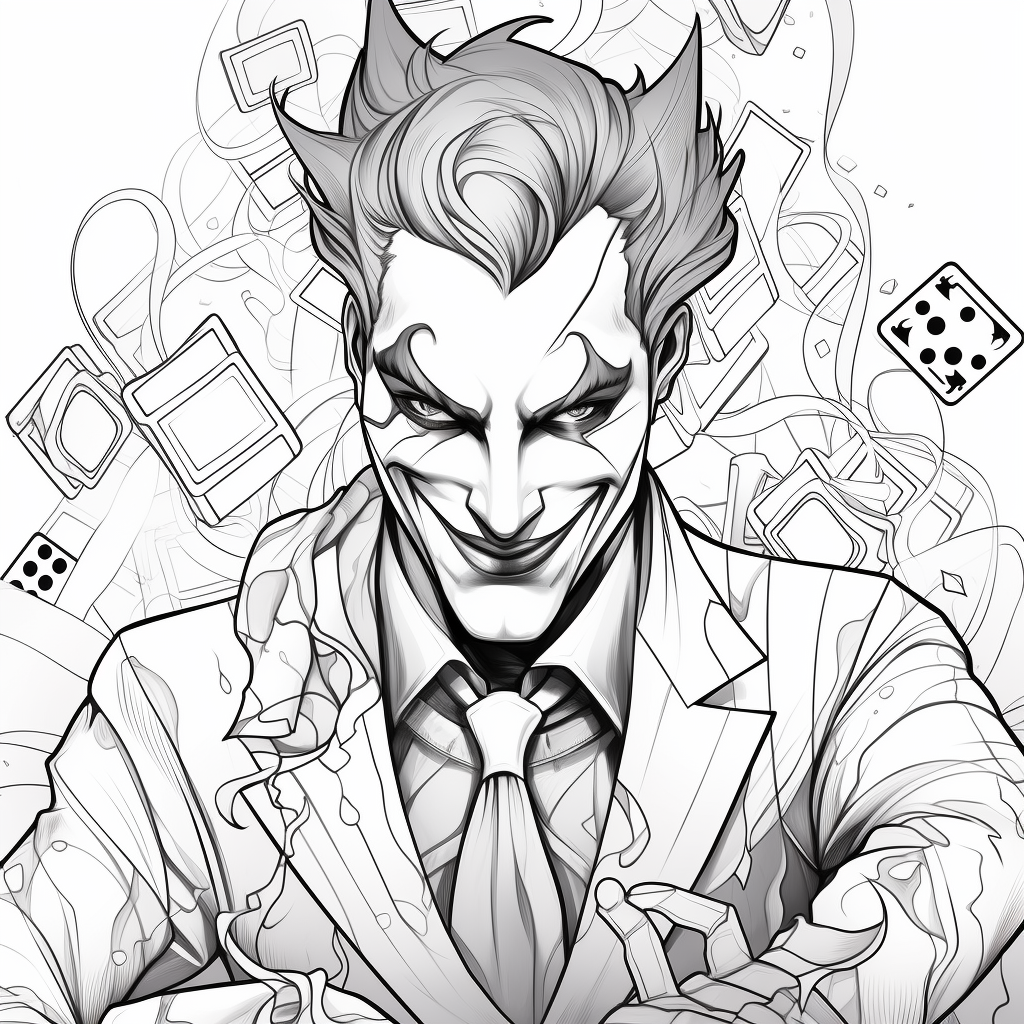 Joker coloring pages