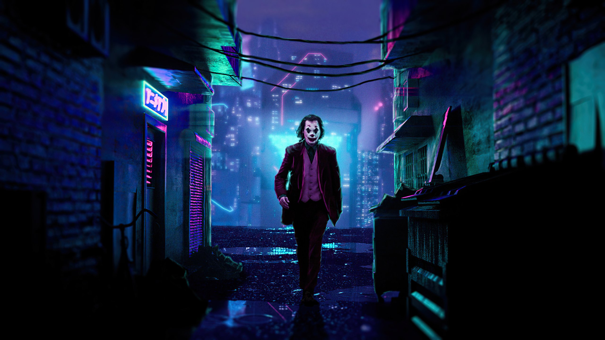 Joker x cyberpunk wallpaper k ultra hd id