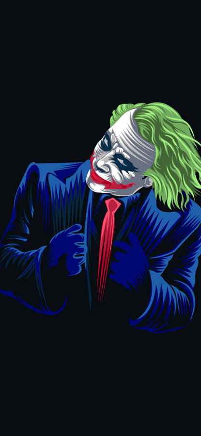 Download joker ledger neon portrait wallpaper