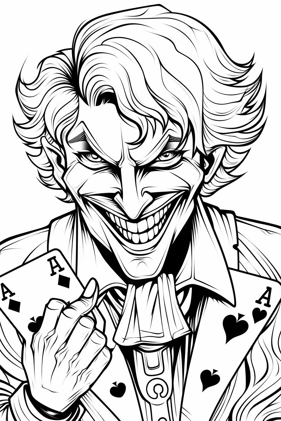 Joker coloring pages free printables coloring book t coloring pages tattoo style drawings