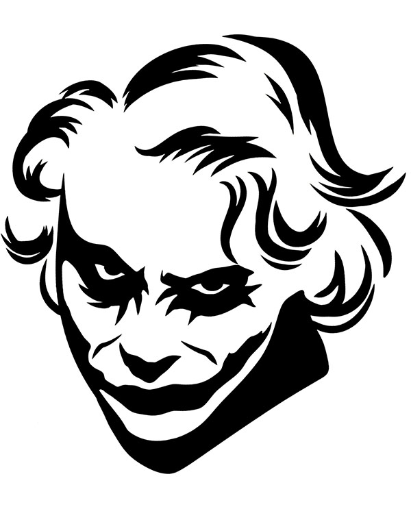 Face of joker from batman tattoo design image