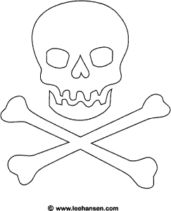 Jolly roger pirate flag coloring page pirate crafts pirate theme party pirate flag