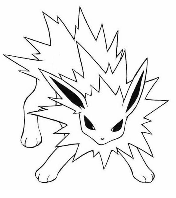 Jolteon coloring pages