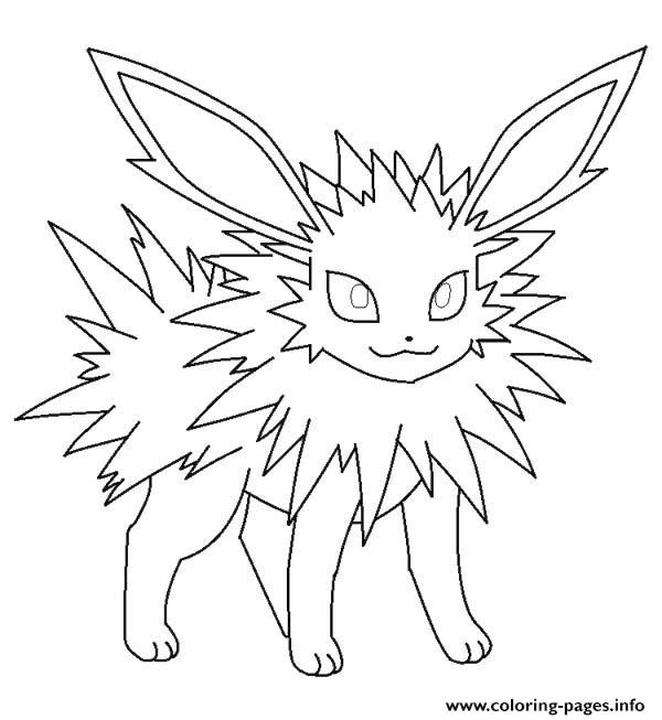 Get this jolteon eevee coloring pages pokemon hj