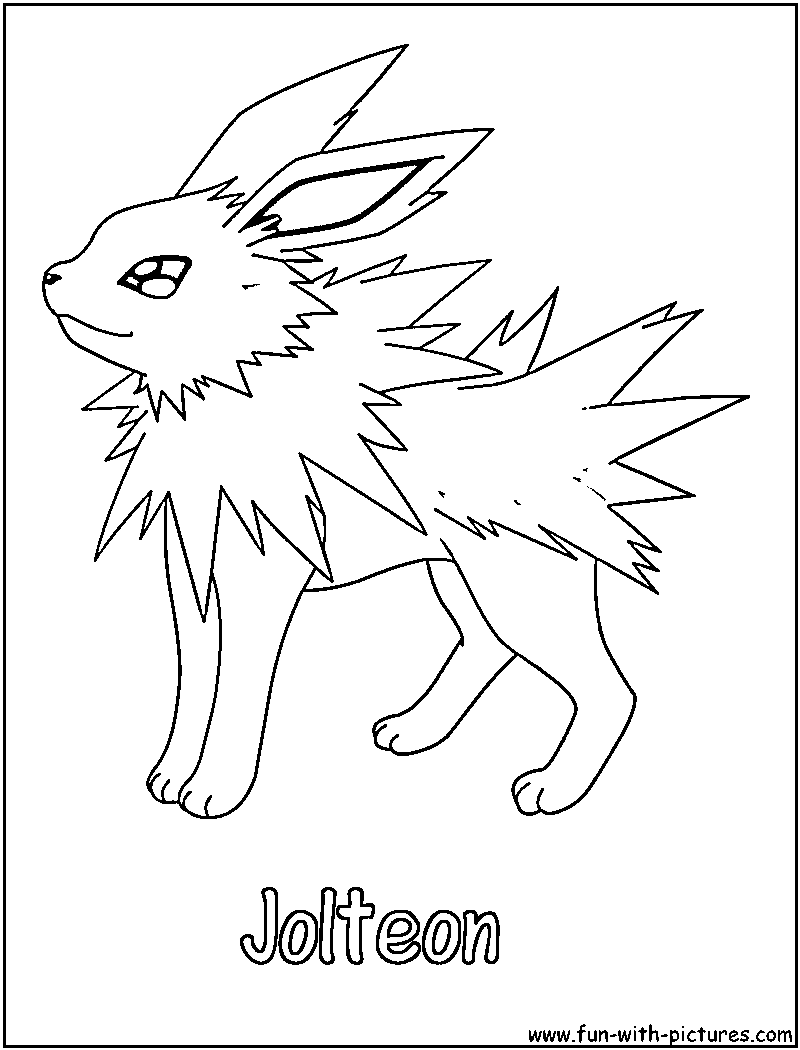 Jolteon coloring page