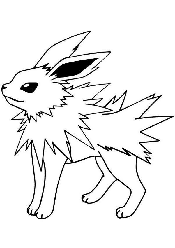 Jolteon coloring pages pokemon coloring pages pokemon coloring pokemon coloring sheets