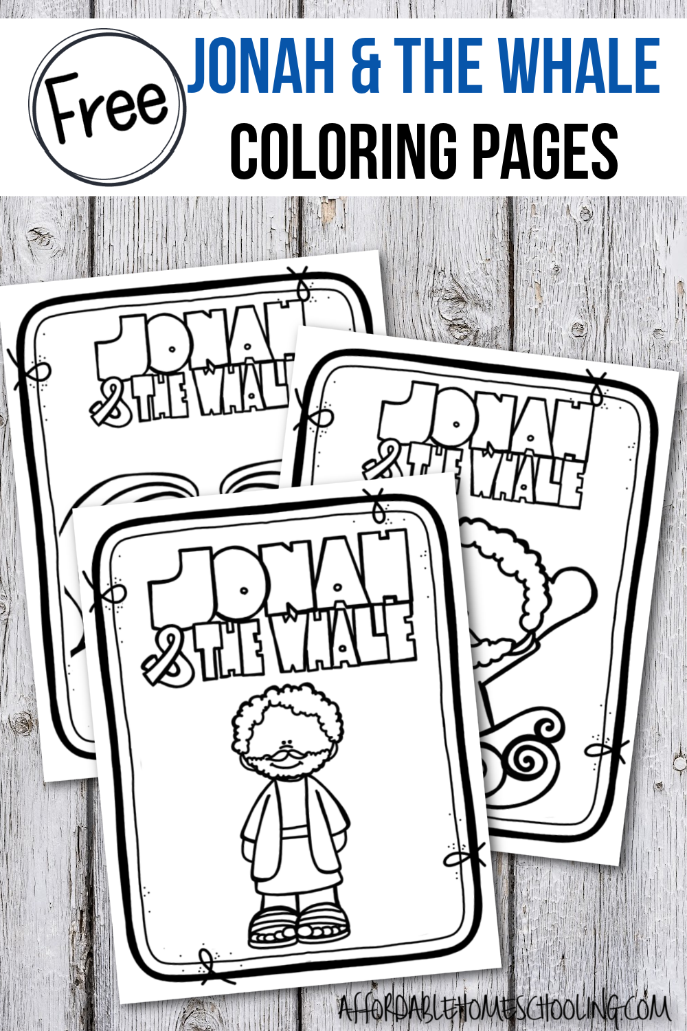 Jonah and the whale coloring pages