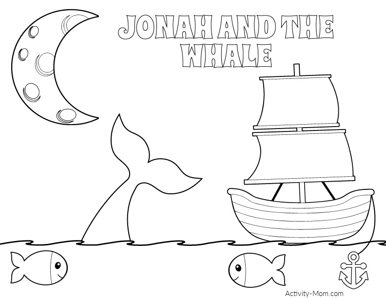 Jonah and the whale free printables and activities