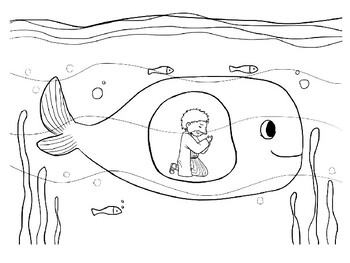 Jonah and the whale coloring pictures by stevens social studies