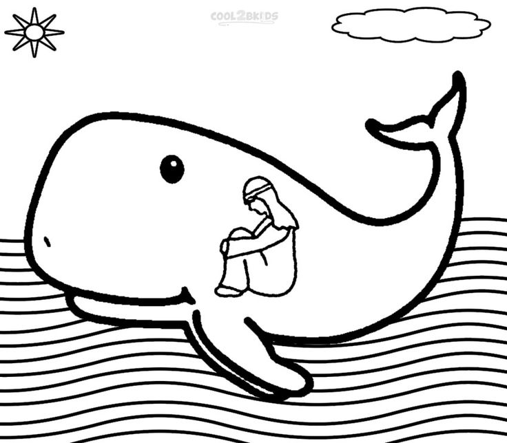 Printable jonah and the whale coloring pages for kids coolbkids whale coloring pages jonah and the whale bible coloring pages