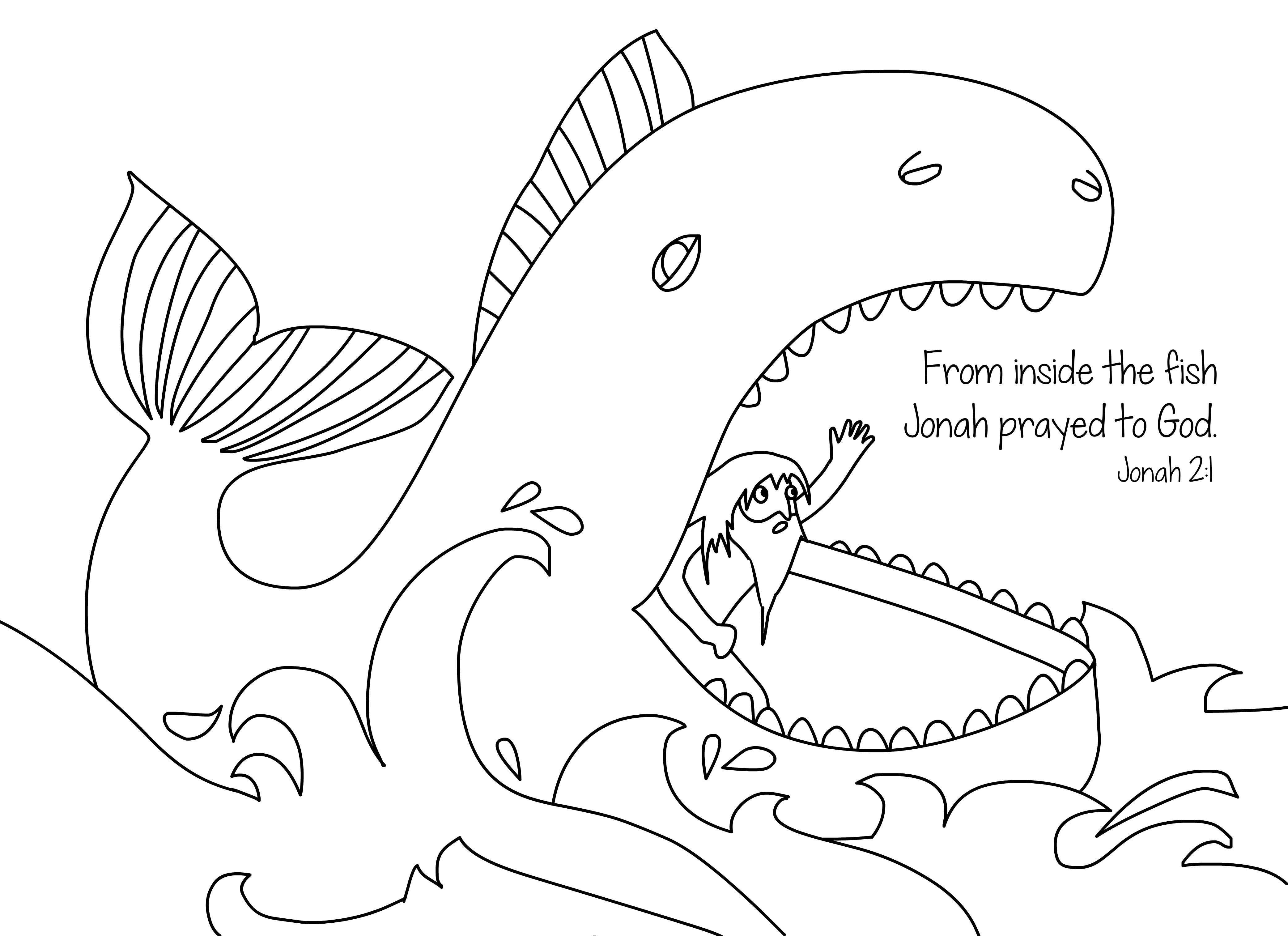 Jonah bible story coloring pages whale coloring pages bible coloring pages jonah and the whale