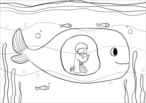 Jonah and the whale coloring pages free coloring pages