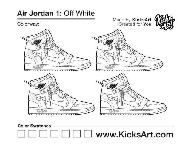 Thoughts on my recent air jordan off white coloring page out of the sneaker stencils ive made this is by far my favorite âºïðð rgraphicdesign