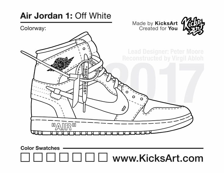 Air jordan coloring pages sneaker coloring pages created by kicksart air jordans jordans jordan off white