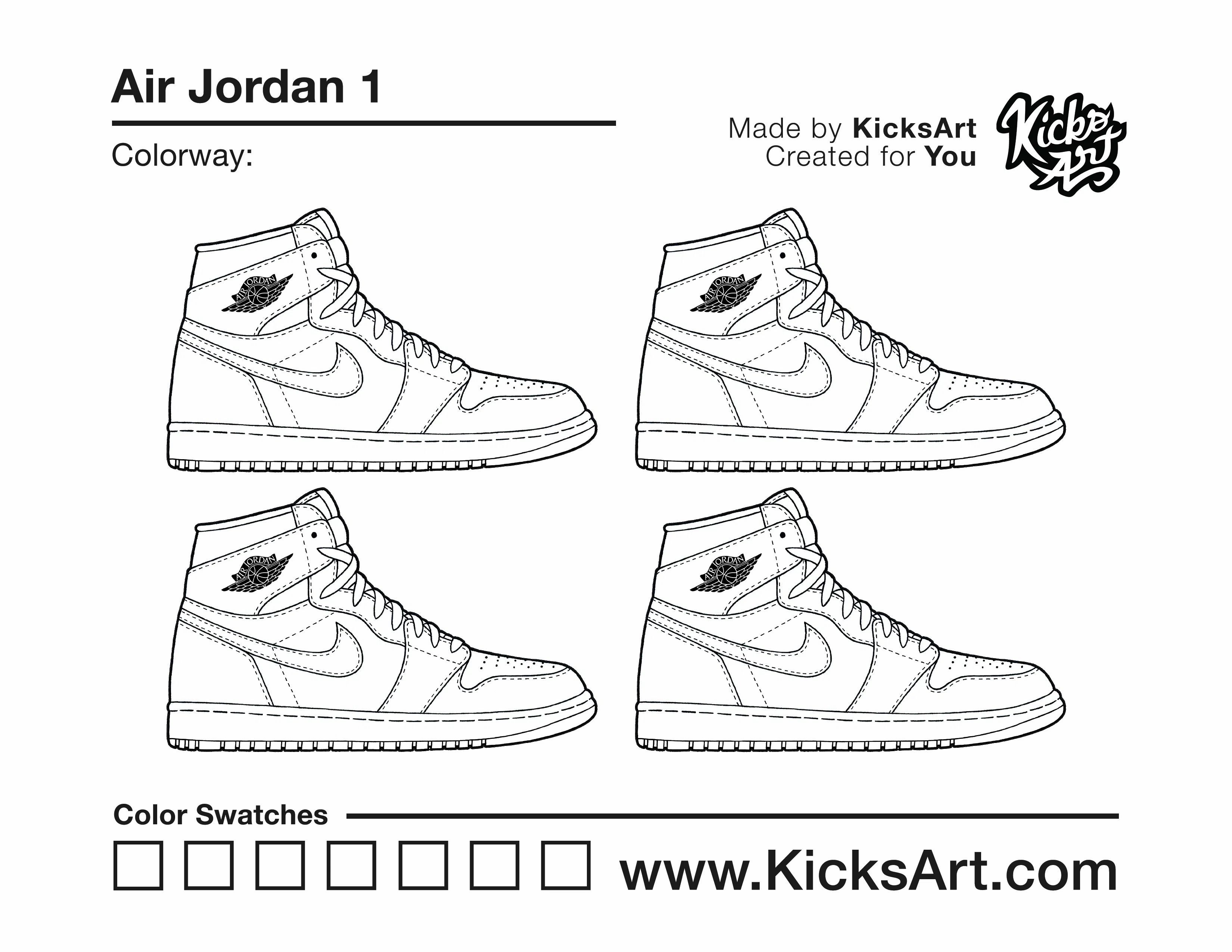 Air jordan coloring pages sneaker coloring pages created by kicksart air jordans sneaker art sneakers drawing