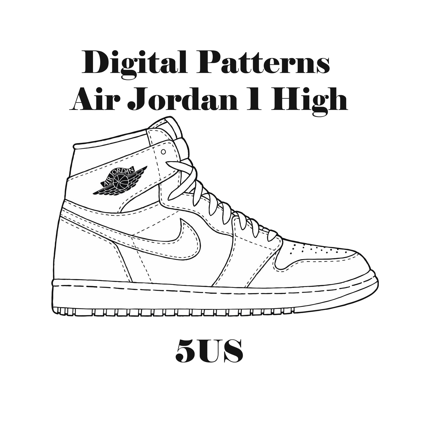 Air jordan high digital patterns â