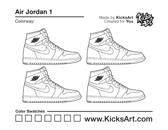 Air jordan coloring pages sneaker coloring pages created by