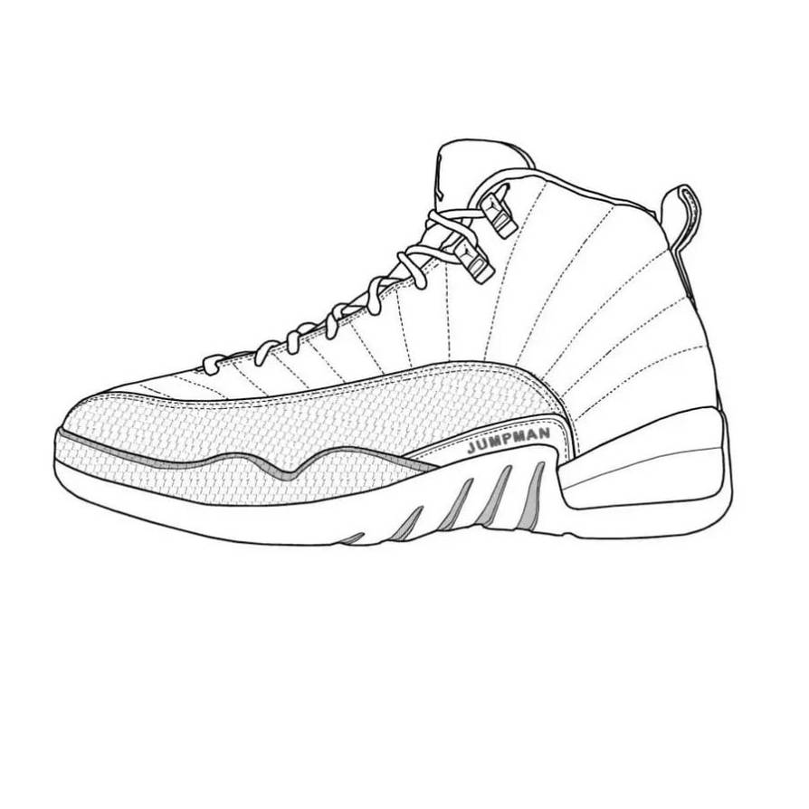 Sneaker coloring pages by coloringpageswk on