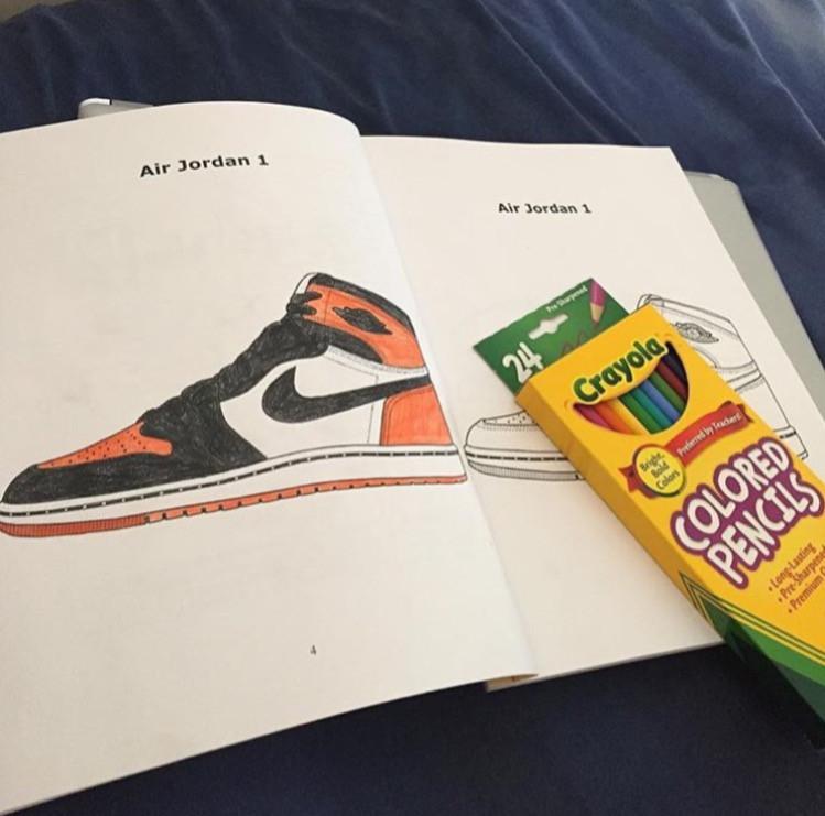 Air jordan coloring book â