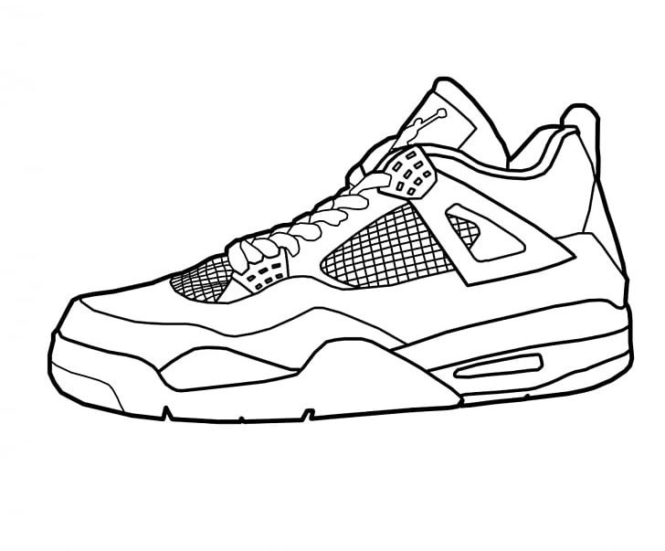 Air jordan coloring book shoe nike sneakers png clipart area artwork athletic shoe basketball shoe black