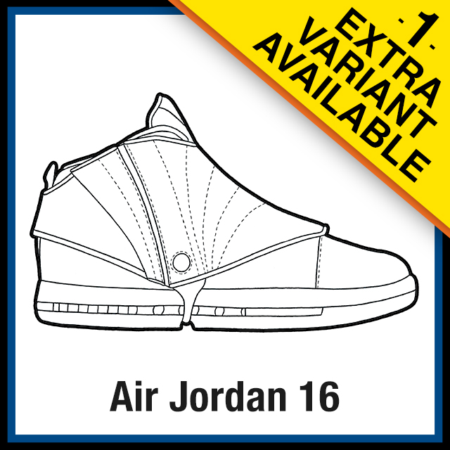 Air jordan sneaker coloring pages