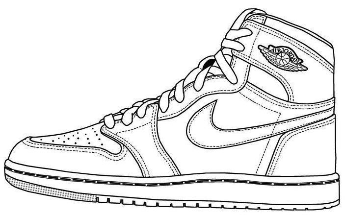 Air jordan i sneakers drawing shoes drawing jordans