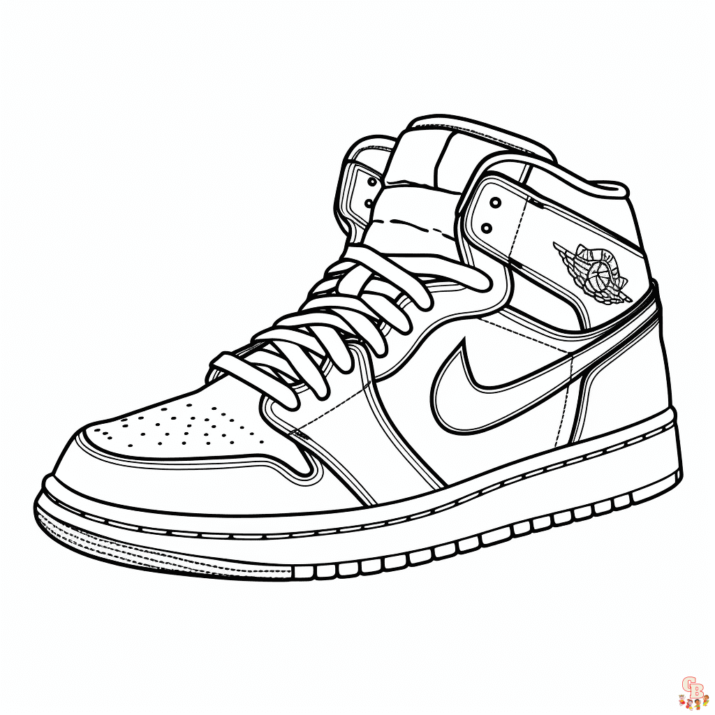 Printable jordan coloring pages free for kids and adults