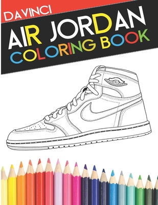 Air jordan coloring book sneaker adult coloring book paperback one more page