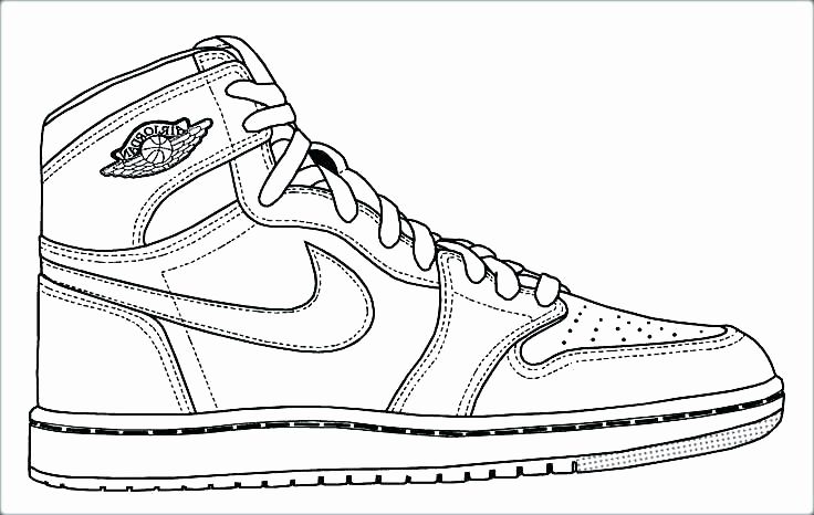 Stylish and fun coloring pages for shoes