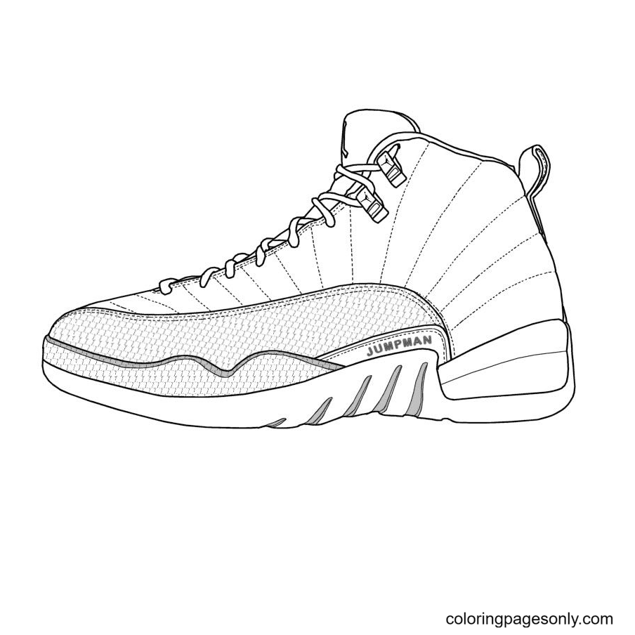 Shoe coloring pages printable for free download