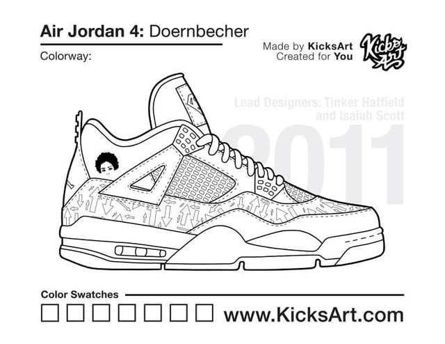 Air jordan doernbecher sneaker coloring page rsneakers