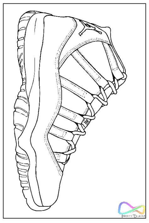 Colorful jordan coloring pages for kids