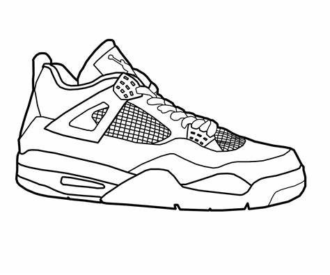 Jordan shoes coloring pages