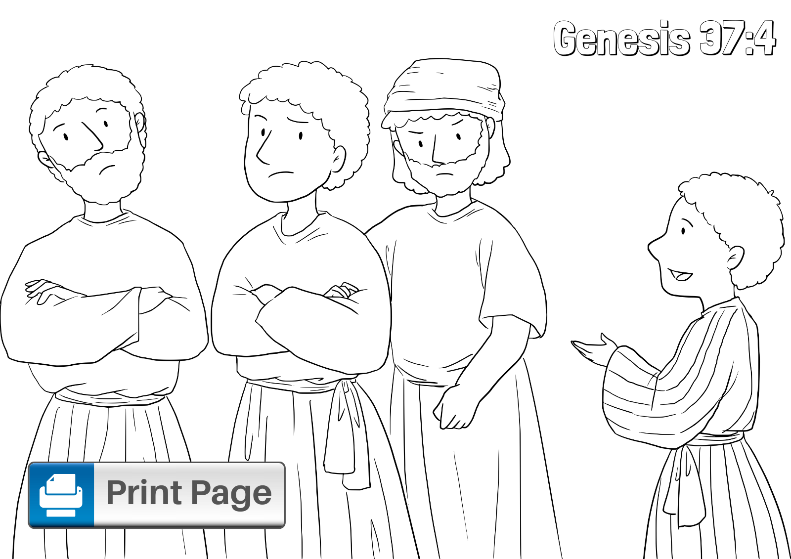 Joseph and his brothers coloring pages for kids â connectus