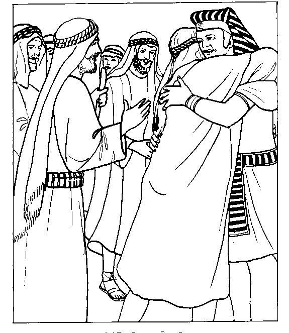 Joseph and brothers coloring page