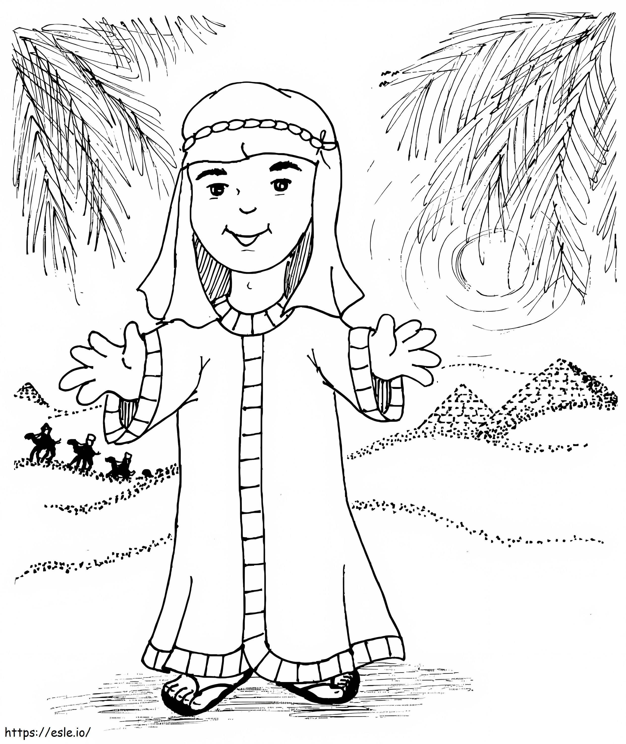 Joseph bible story coloring page