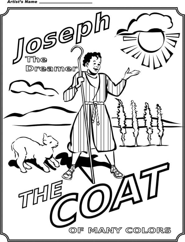 Joseph coloring page â