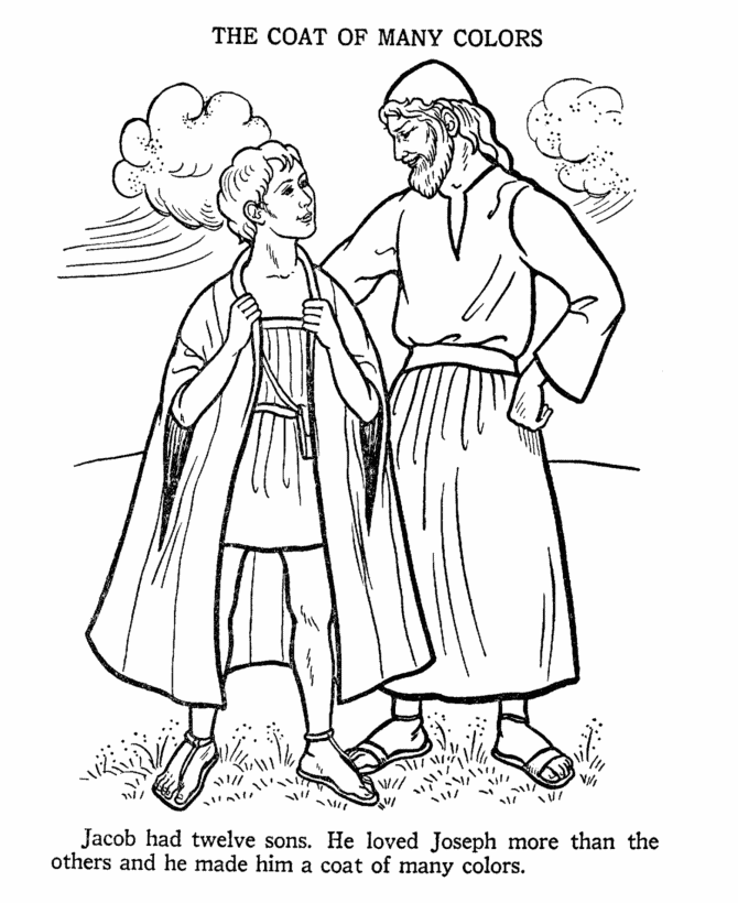 Joseph coloring pages