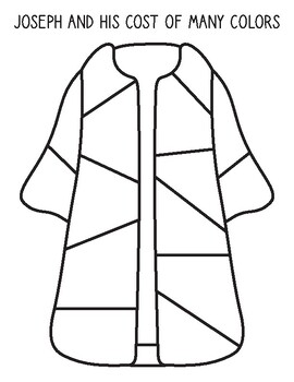 Joseph coat of many colors st joseph feast day coloring pages activity