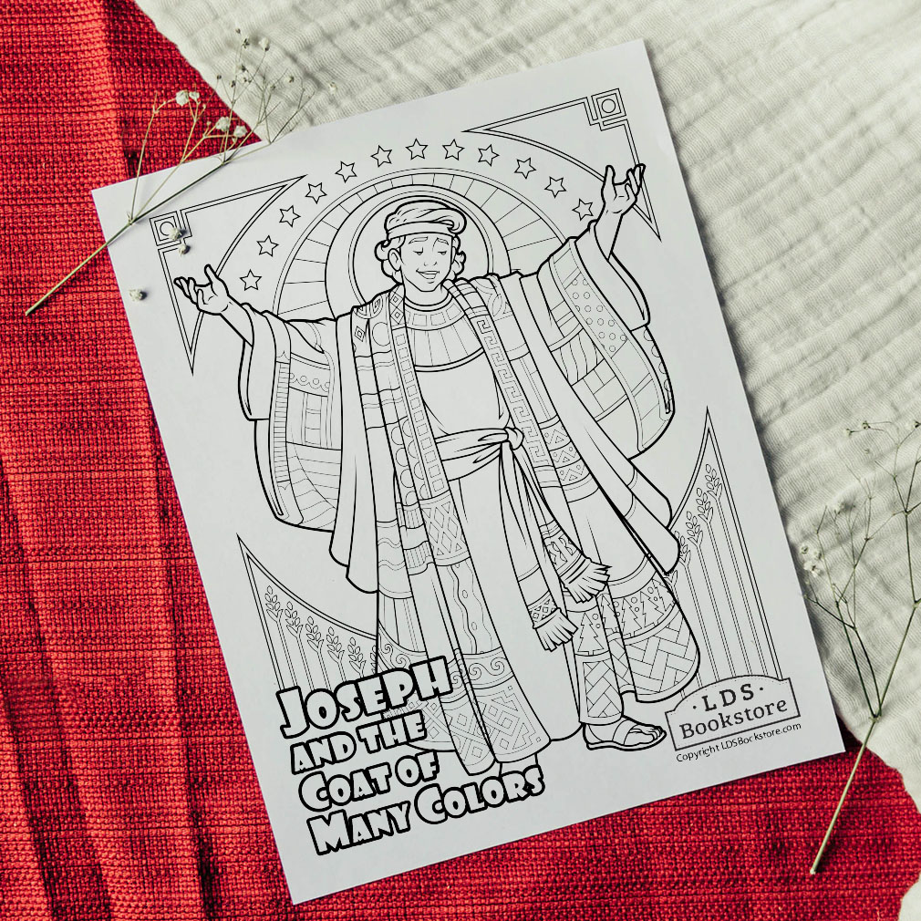 Joseph and the coat of many colors coloring page