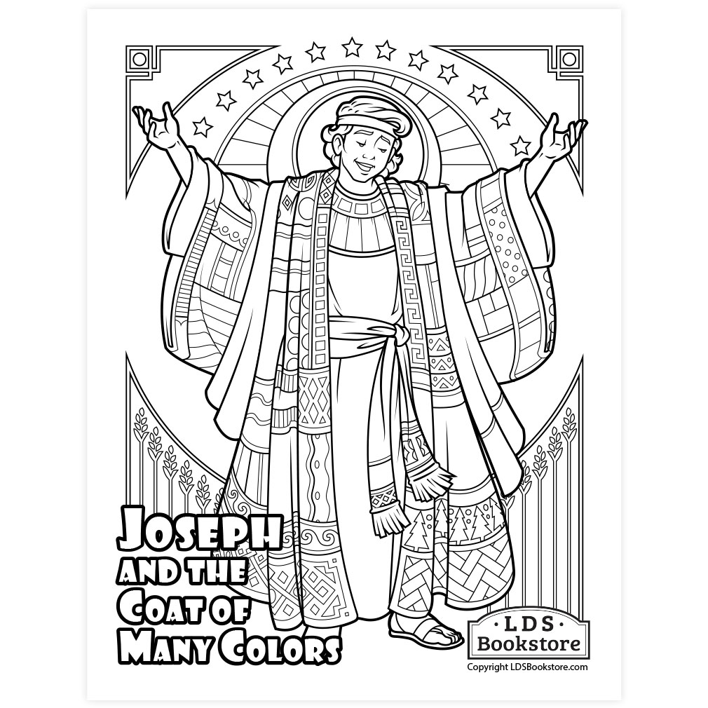 Joseph and the coat of many colors coloring page