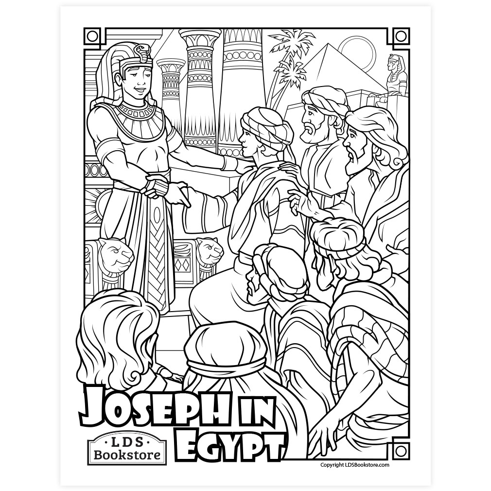 Joseph in egypt coloring page