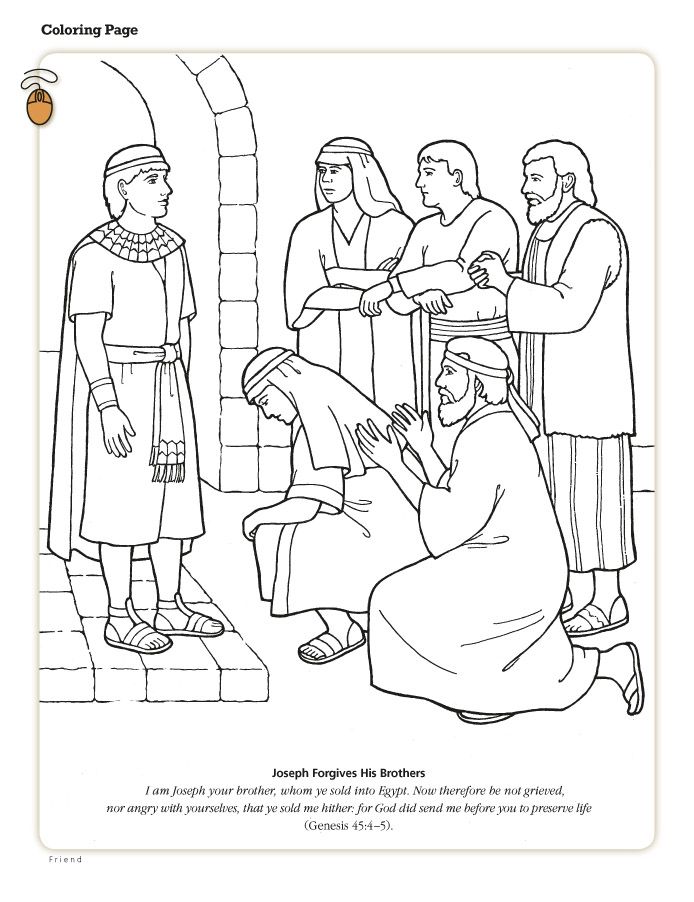 Joseph forgives his brothers lds lesson ideas on wordpress sunday school coloring pages bible coloring pages sunday school lessons