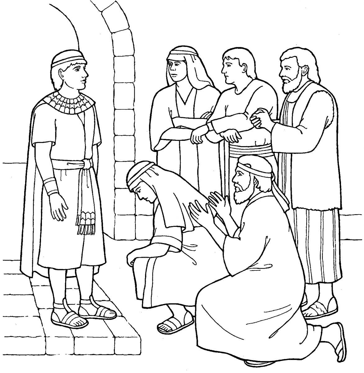 Joseph coloring pages