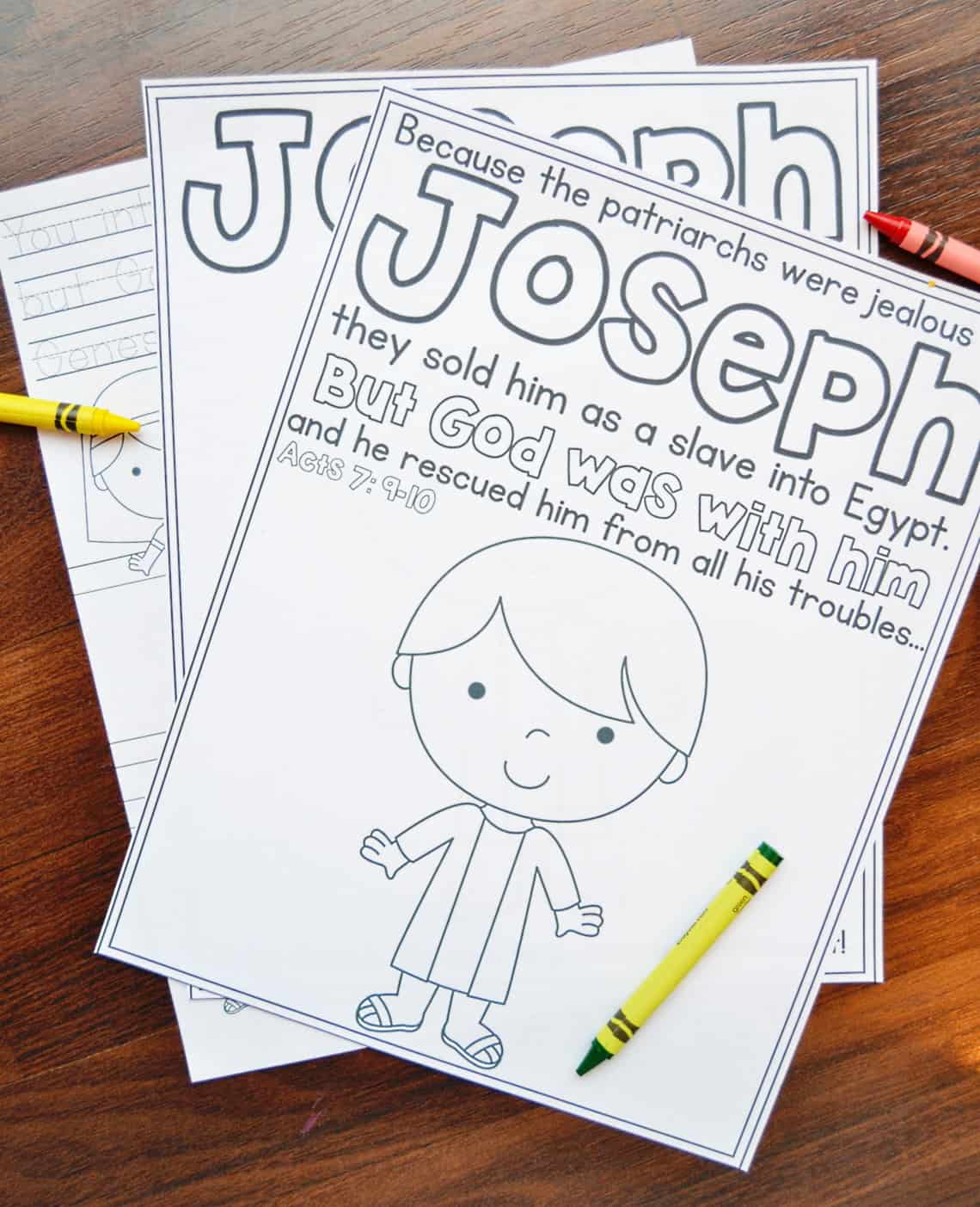 Joseph coloring pages free printables â mary martha mama