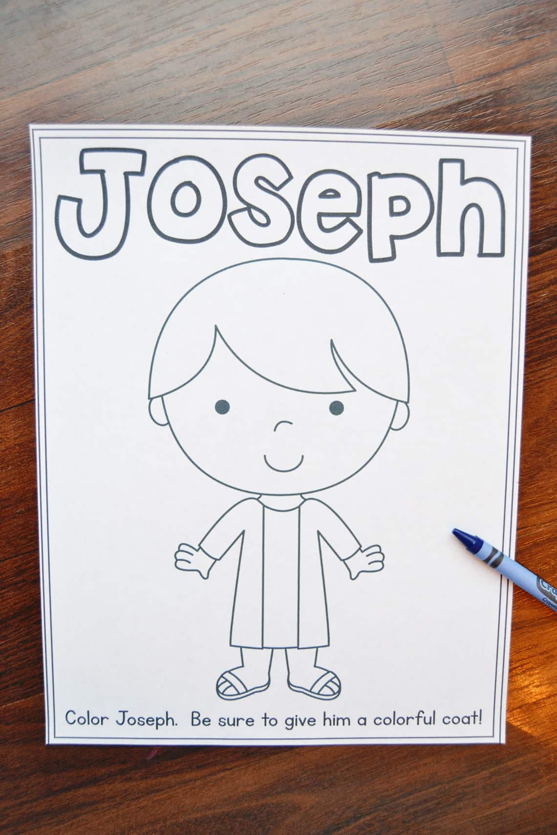 Joseph coloring pages free printables â mary martha mama