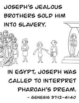 Pharaohs dream bible coloring pages by sketchbykat tpt