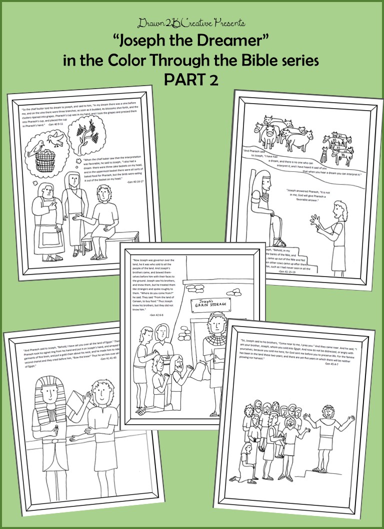 Joseph the dreamer coloring pages part