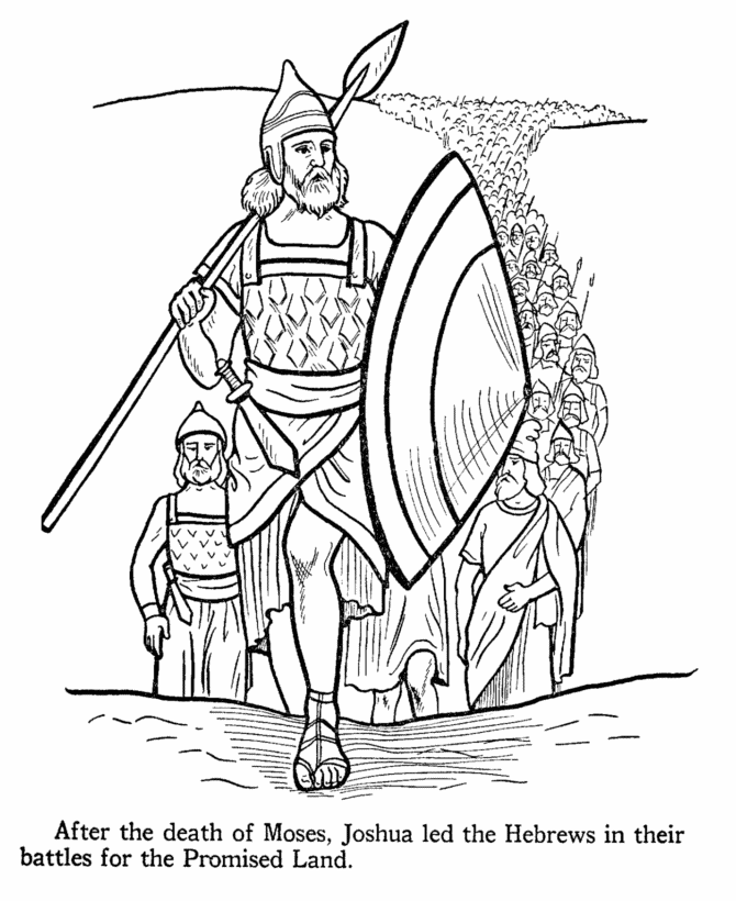 Joshua coloring pages