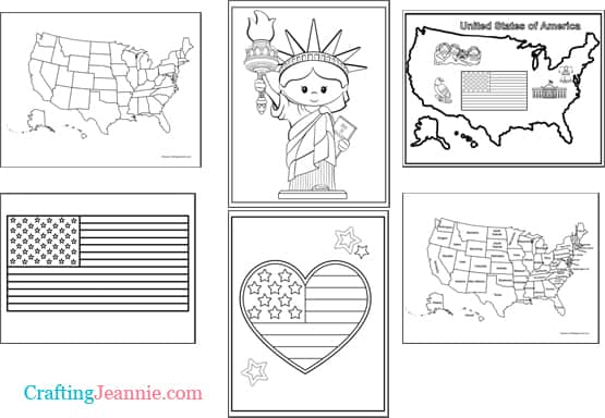 United states coloring pages free printable